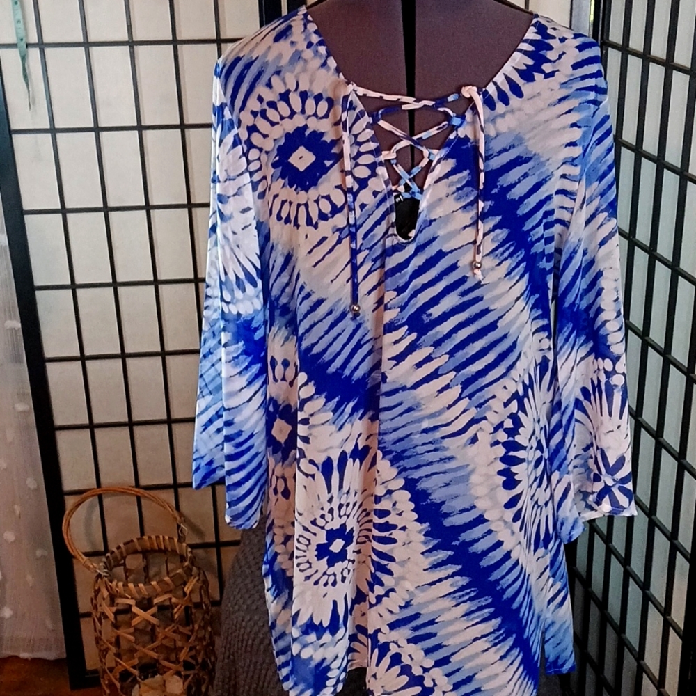 #40. . Pacific Beach Swim cover up🌾⛱️